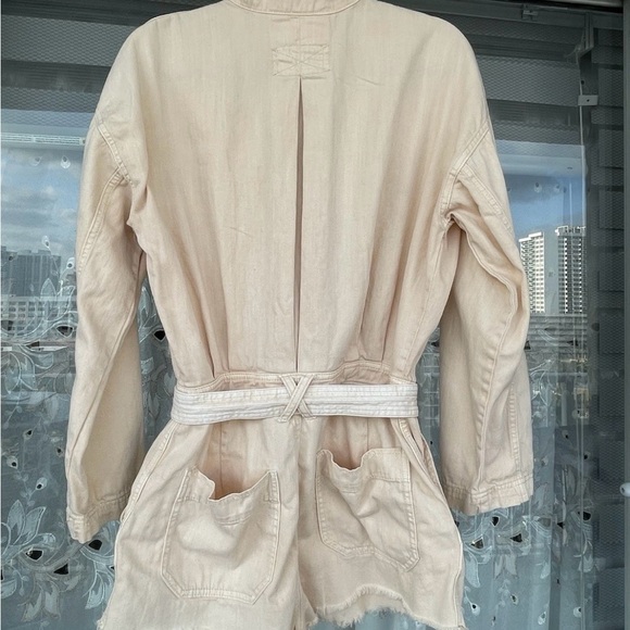 FREE PEOPLE Larson Long Sleeve Shortall/ size M - Picture 6 of 6